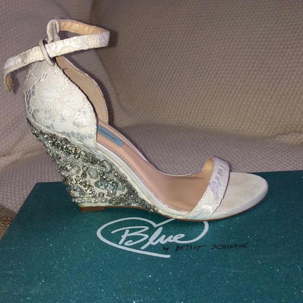 Blue by Betsey Johnson Wedding Wedges